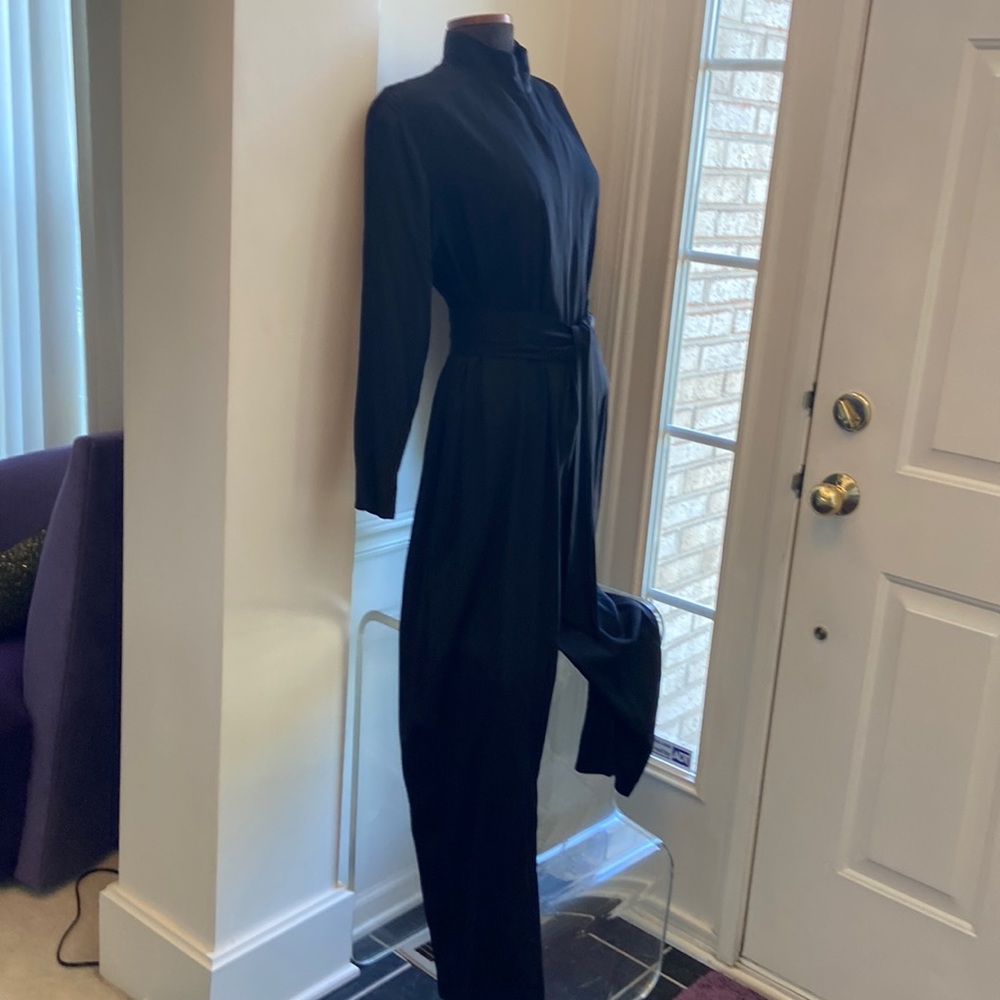 5. NWT Caroline Rose Wide Leg Jumpsuit sz L - Picture 2 of 16